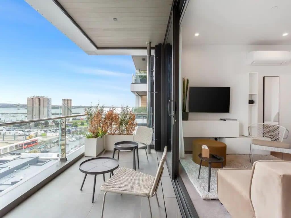 אוקלנד Sleek Modern Studio With Balcony מראה חיצוני תמונה
